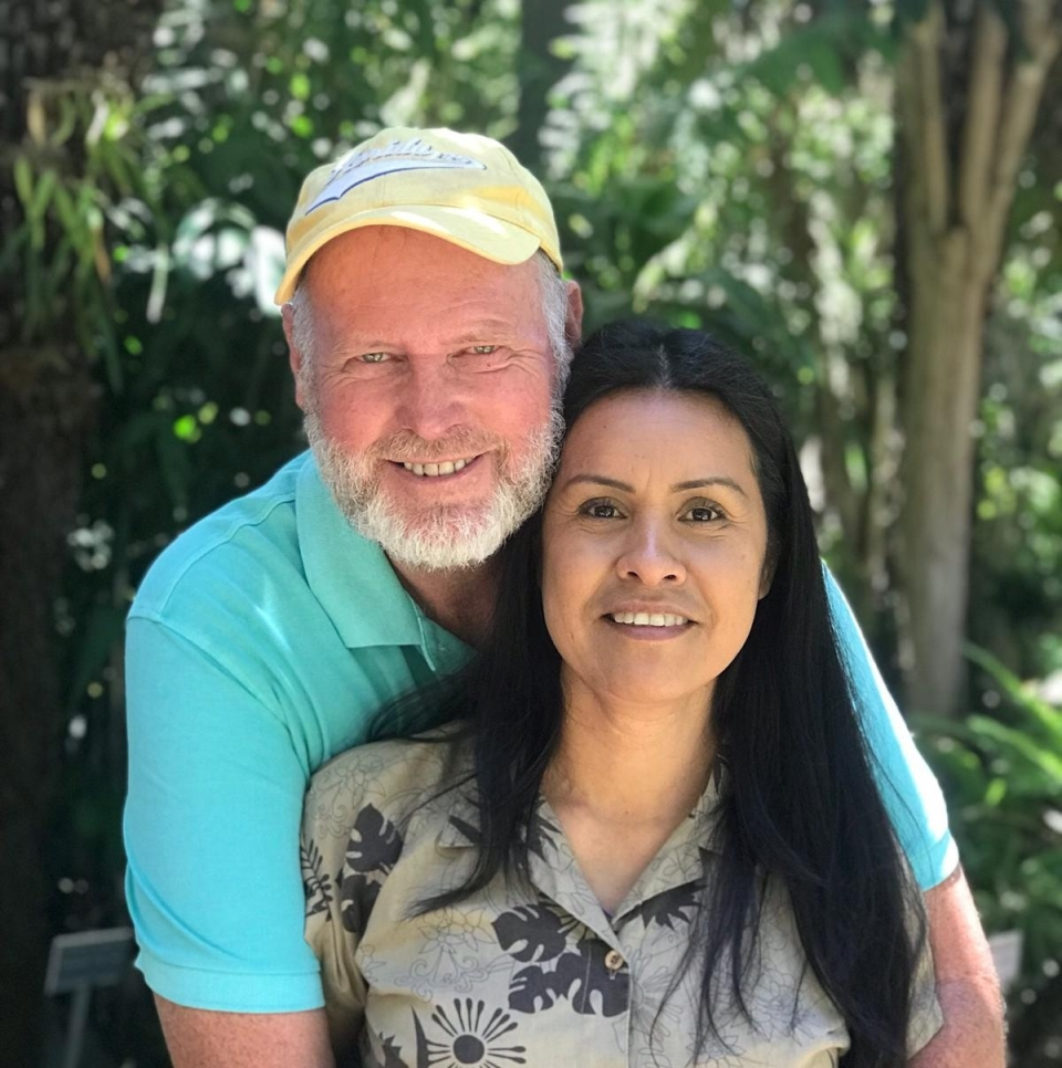 Ron Hoff y su esposa Cristina (Ron Hoff)
