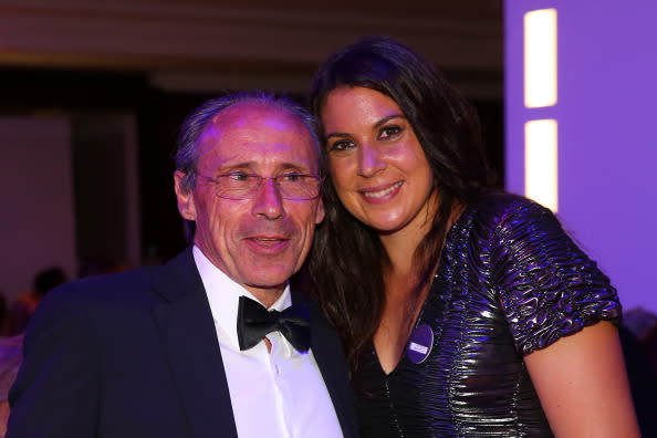 Marion Bartoli junto a su padre Walter Bartoli / Foto: Getty Images