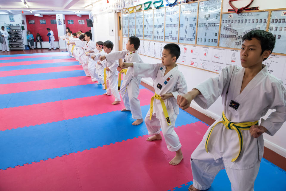 Taekwondo clubs are the perfect place for children to get active after lockdown, reckon Walkden and Cook