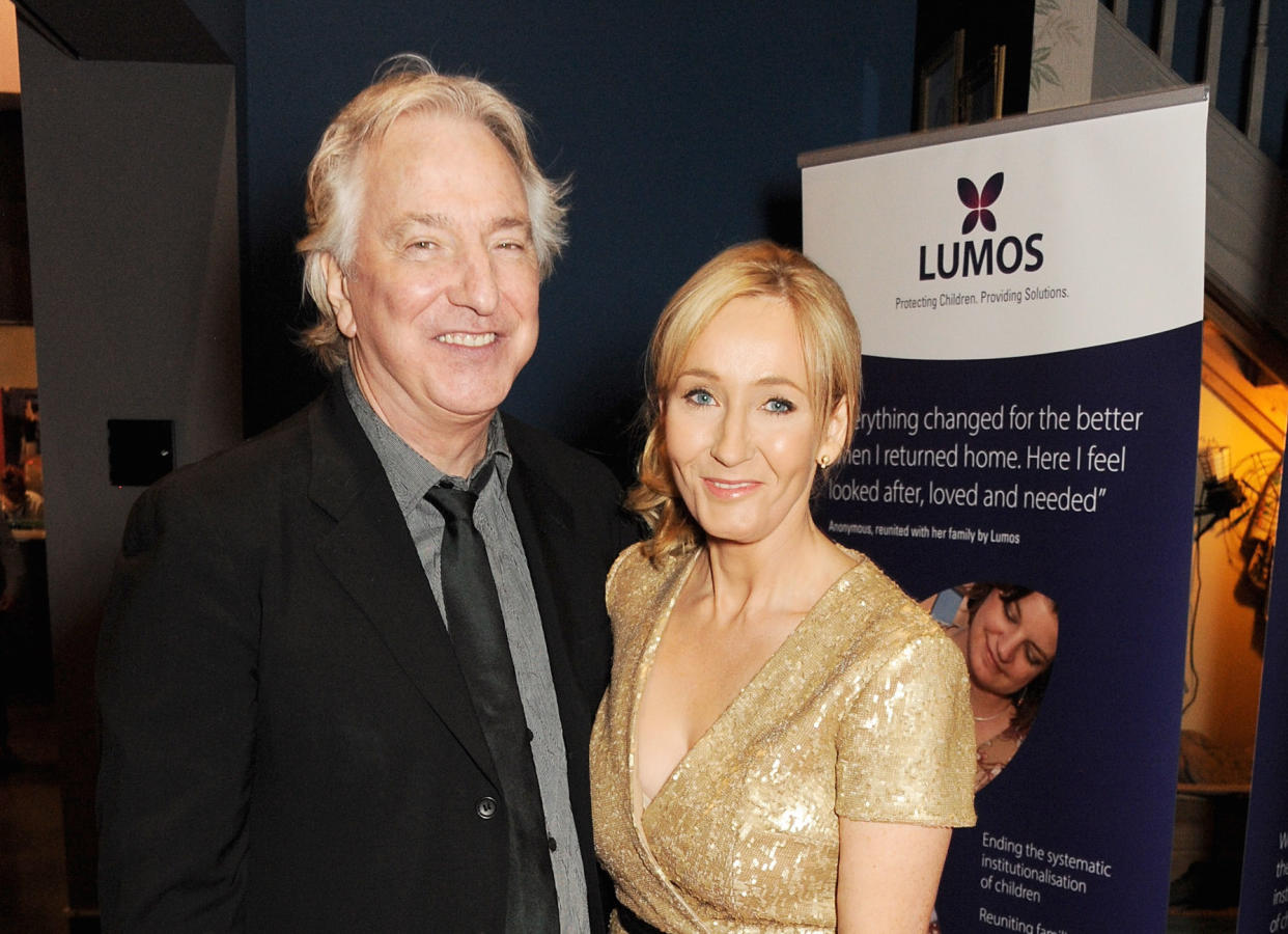 J.K. Rowling tweeted a bunch of thoughtful things about Alan Rickman, and now we’re officially sad