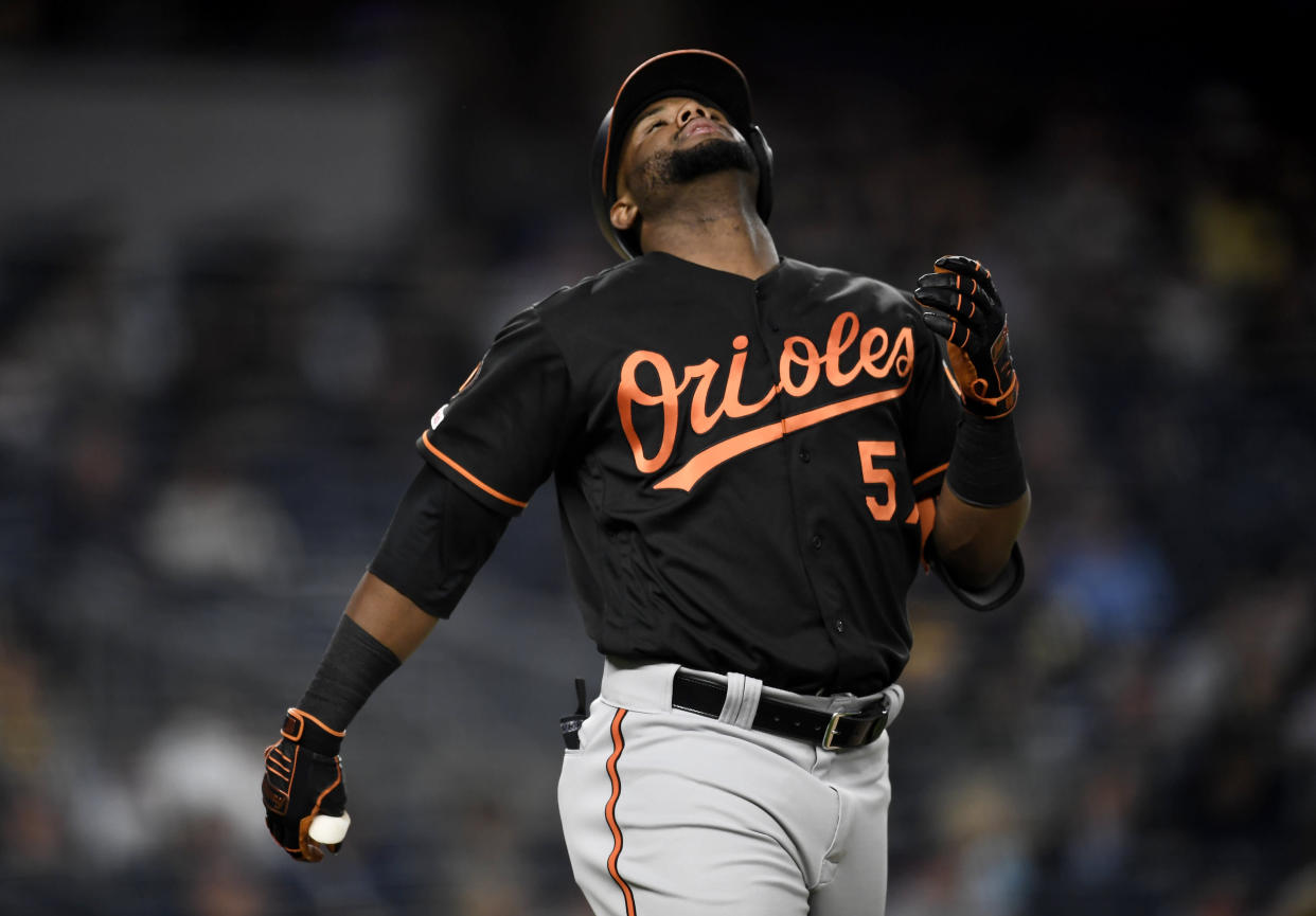 Hanser Alberto kicked off a comedy of miscues in the most O's play of the season. (Getty)