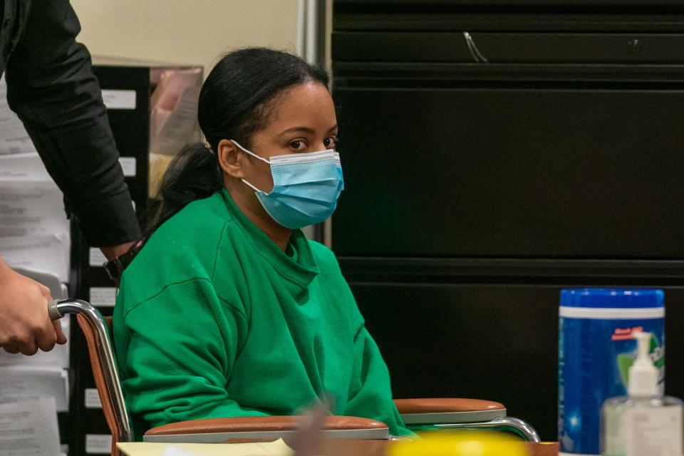 Yokauri Batista-Alcantara at a detention hearing in December 2021.