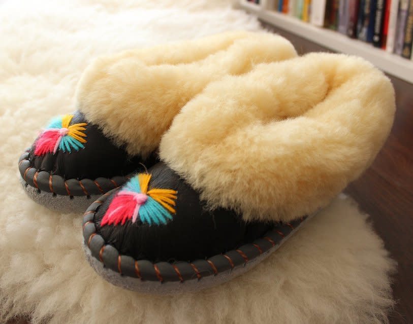 For the Perpetually Cold: Sheepskin Slippers