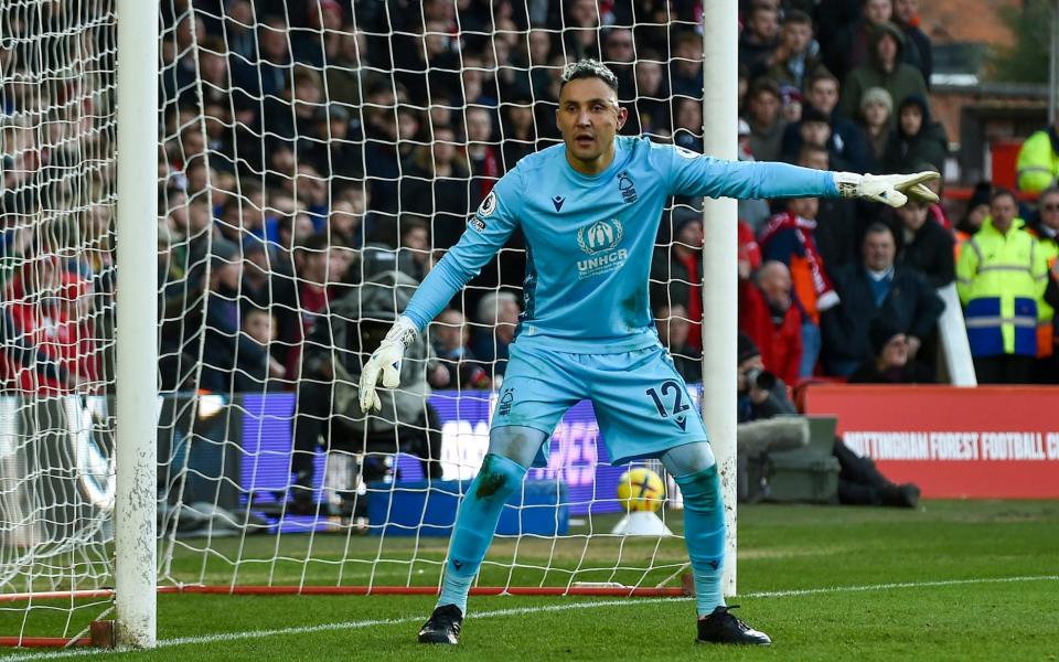 Kaylor Navas had an impressive outing for Nottingham Forest making a series of good saves in the first half - AP/Rui Vieira