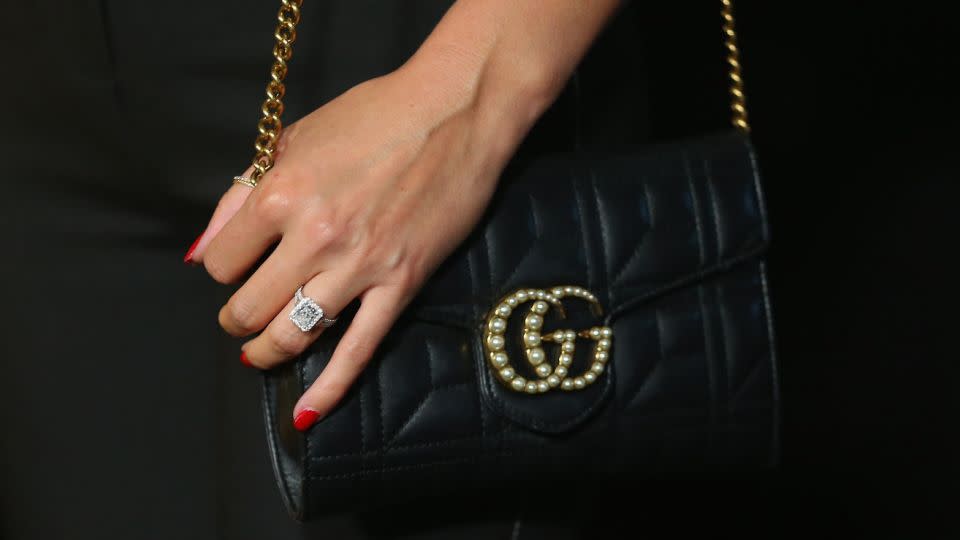 Karl has denied rumours Jasmine's ring is worth $120K and has categorically denied she is pregnant. Source: Getty