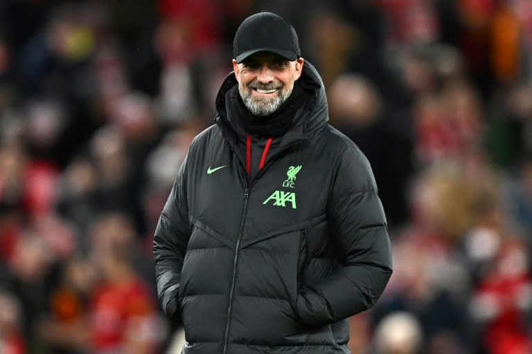 Jurgen Klopp is leaving <a class="link " href="https://sports.yahoo.com/soccer/teams/liverpool/" data-i13n="sec:content-canvas;subsec:anchor_text;elm:context_link" data-ylk="slk:Liverpool;sec:content-canvas;subsec:anchor_text;elm:context_link;itc:0">Liverpool</a> at the end of the season (Paul ELLIS)