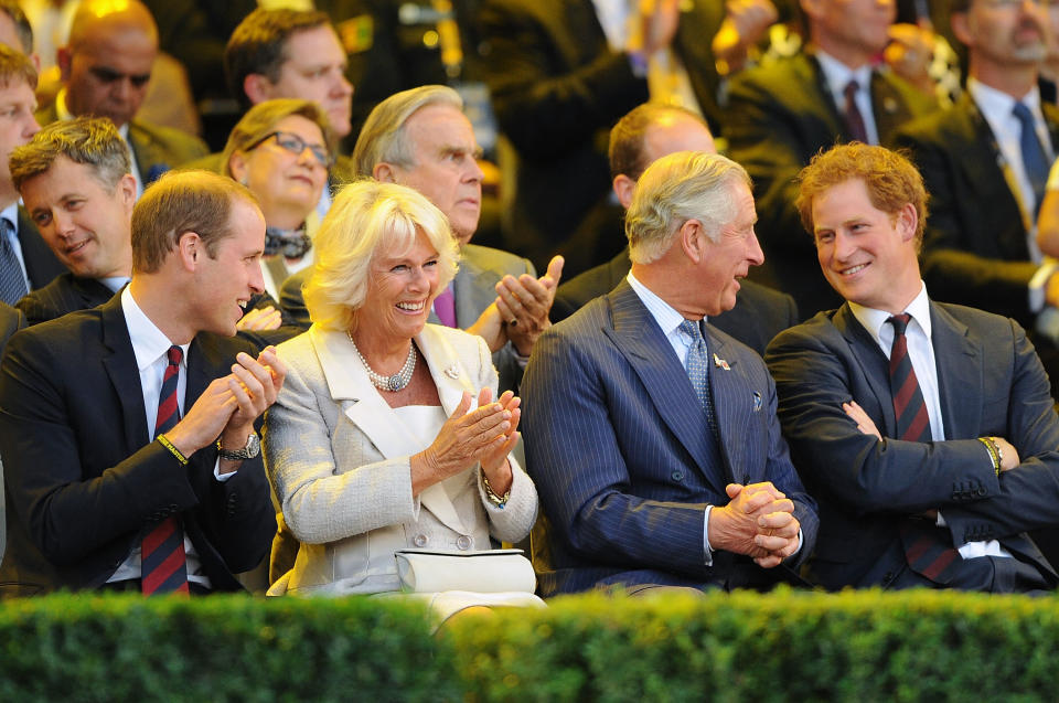 William, Camilla, Charles and Harry