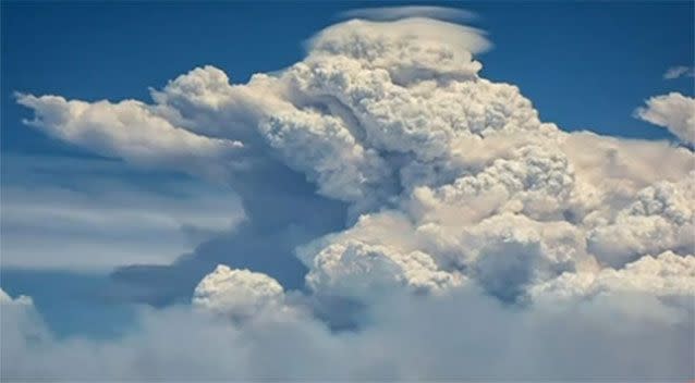 Footage captured by Perth Weather Live showed how the phenomenon developed. Photo: 7 News/ Perth Weather LIve