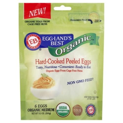 22) Hard-Cooked Peeled Eggs, Organic