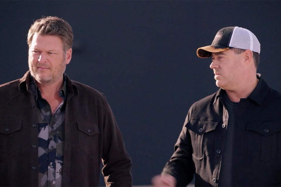 Blake Shelton and Carson Daly Bring Barmaggedon 'Keg Kurling' to The Voice: Watch the Coaches Compete