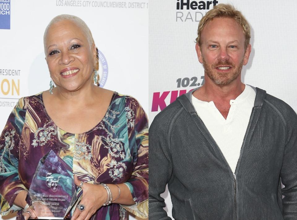  Ian Ziering,  Denise Dowse