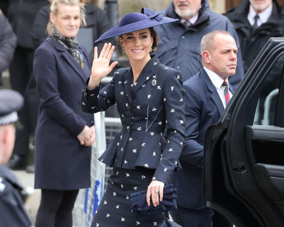 london, england march 13 catherine, princess of wales attends the 2023 commonwealth day service at westminster abbey on march 13, 2023 in london, england photo by neil mockfordgc images