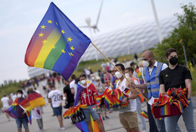 UEFA defends Munich rainbow ban, says LGBT flag is 'not political symbol