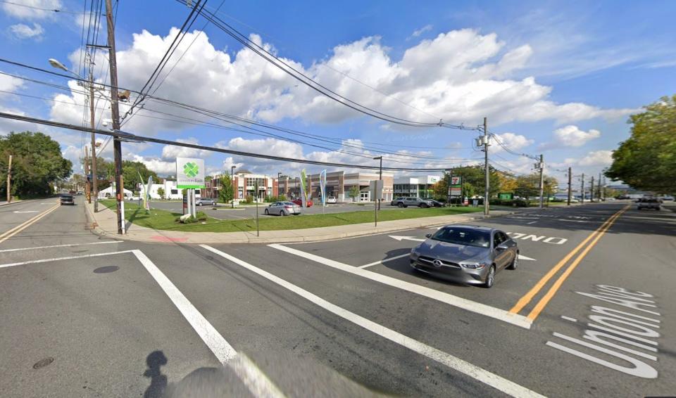 Hackensack Street and Union Avenue in East Rutherford.