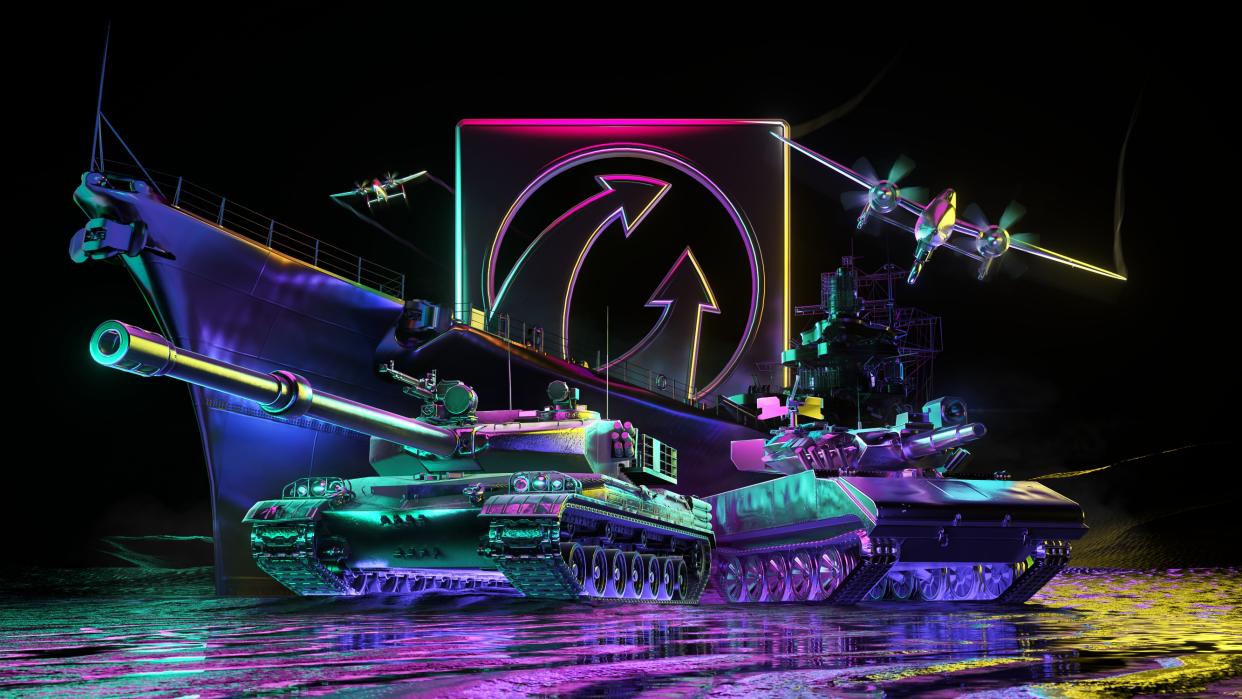  Tanks, warplanes, and a warship done up real nice for Wargaming's 25th anniversary 