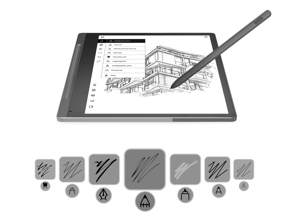 Lenovo Smart Paper e-ink notepad and stylus