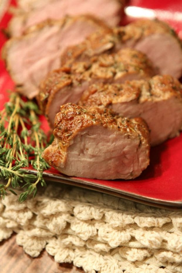 <p><a href="https://www.recipegirl.com/herb-marinated-pork-tenderloin/" rel="nofollow noopener" target="_blank" data-ylk="slk:Recipe Girl;elm:context_link;itc:0;sec:content-canvas" class="link ">Recipe Girl</a></p>