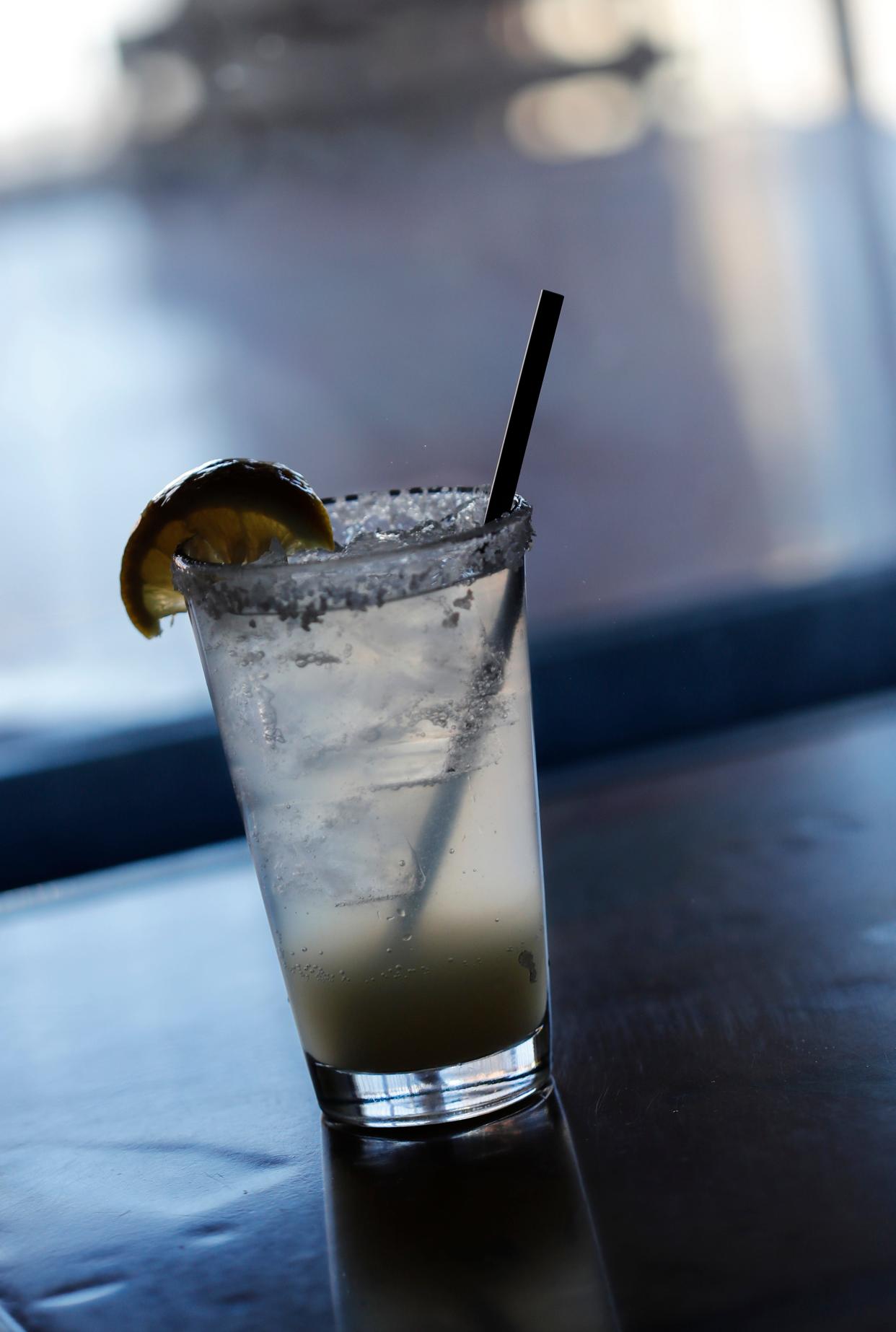 Close up of a Chilton Cocktail at Flippers Tavern. The Chilton Cocktail has Lubbock origins and has become an often ordered drink throughout Lubbock area. 