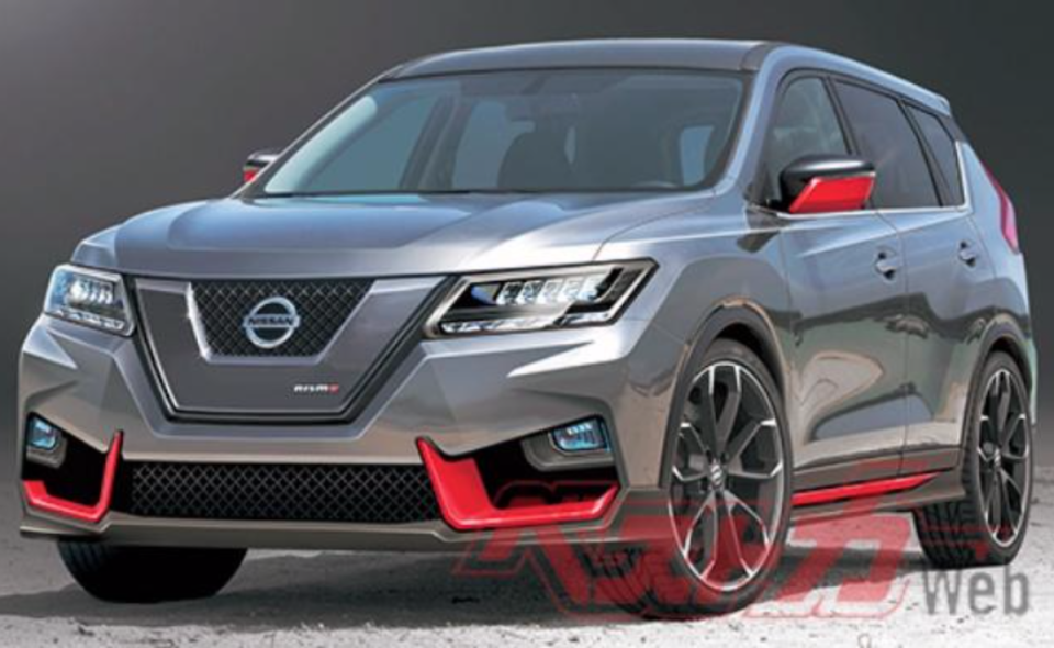 日媒繪製的下一代 Nissan X-Trail Nismo 車型預想圖。