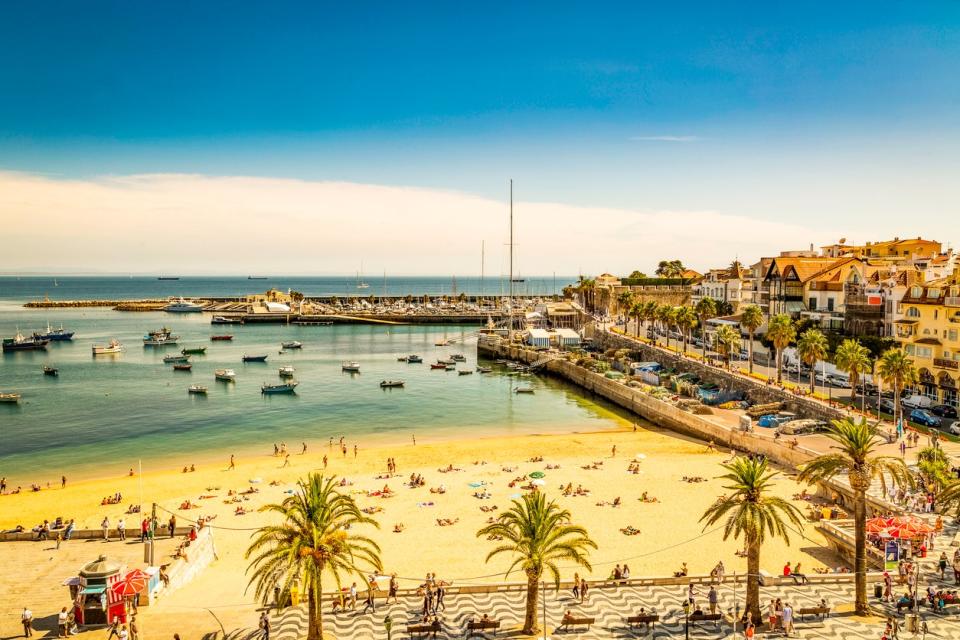 The beach in Cascais, just west of LisbonGetty/iStock