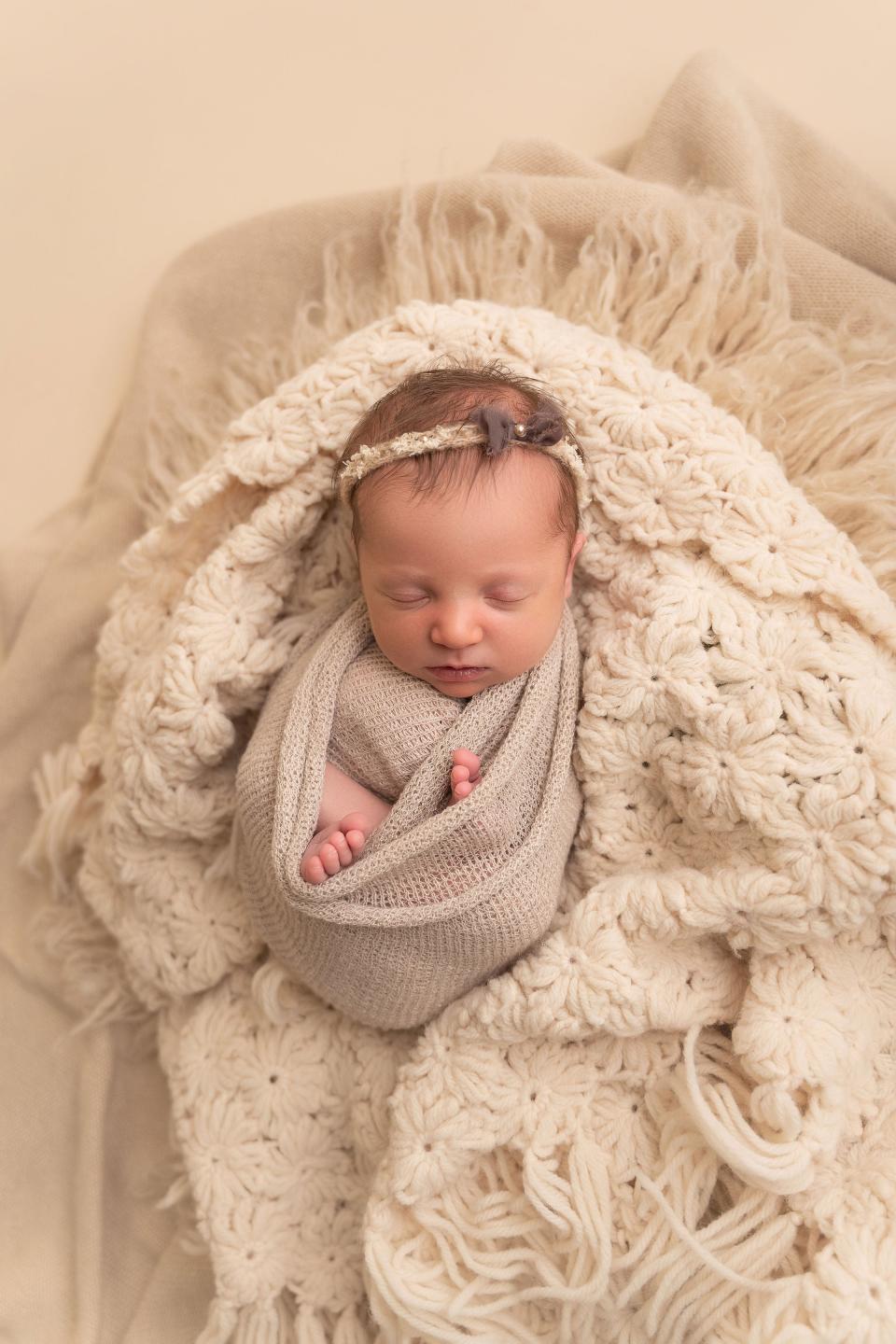 <p>Molly Everette Gibson was born on 26 October</p>Haleigh Crabtree Photography / www.haleighcrabtreephotography.com