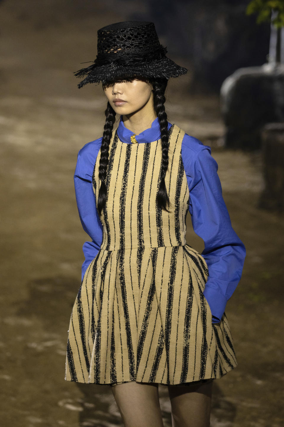 A model wears a creation as part of the Dior Ready To Wear Spring-Summer 2020 collection, unveiled during the fashion week, in Paris, Monday, Sept. 24, 2019. (Photo by Vianney Le Caer/Invision/AP)