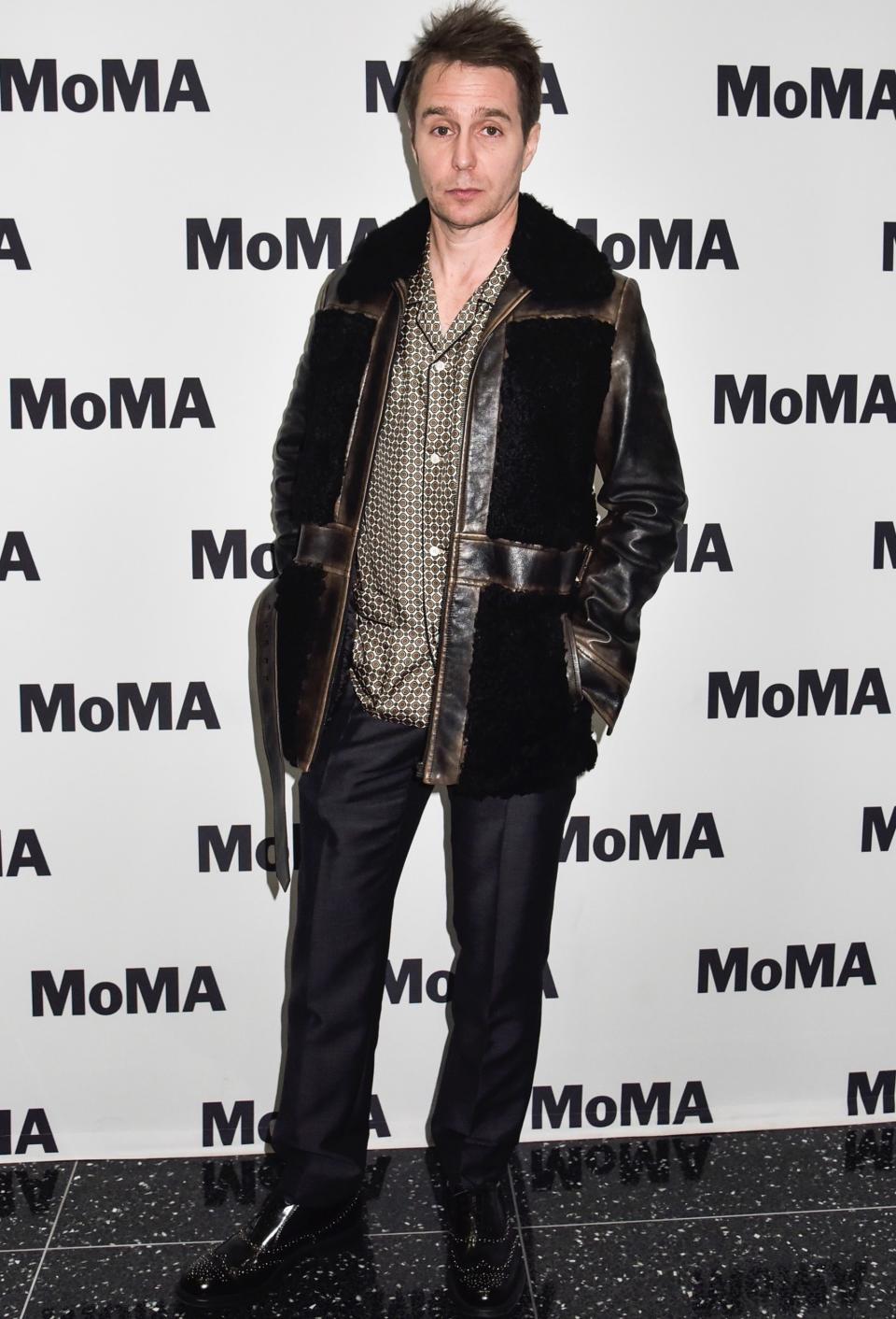 In a fur coat at MoMA's Contenders Opening Night on November 9, 2017