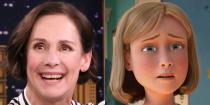 <p>Laurie Metcalf, who you know from<em> Lady Bird </em>and <em>Roseanne</em>, most memorably voiced Andy’s mom in all three movies of the <em>Toy Story</em> franchise beginning in 1995. She also played Jim Hawkins’s mom in <em>Treasure Planet</em> and a scientist (who also eventually becomes a mom) in <em>Meet the Robinsons</em>.</p>