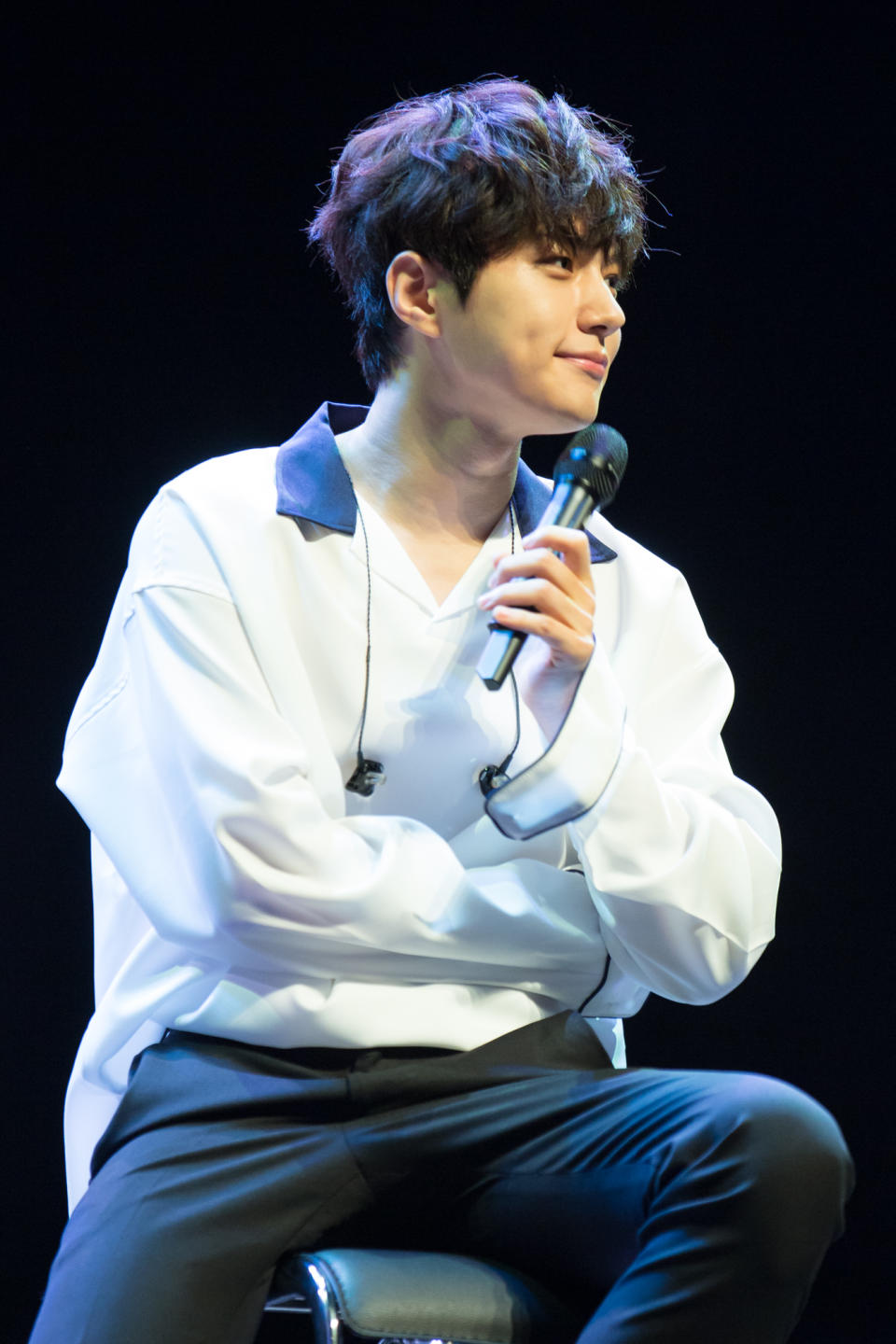 INFINITE’s Kim Myung-soo at his first fan meeting in Singapore (Photo: PTO Entertainment Pte Ltd)