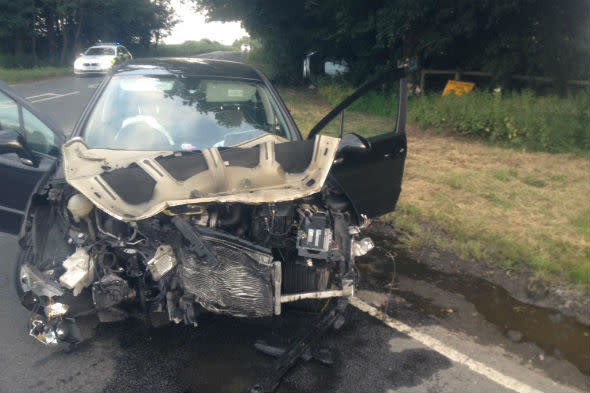 Driver crashes into other car after blinding following sat nav instructions