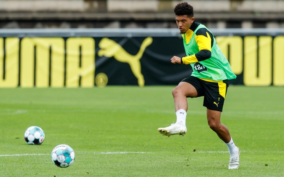 Jadon Sancho in Borussia Dortmund training - Getty Images