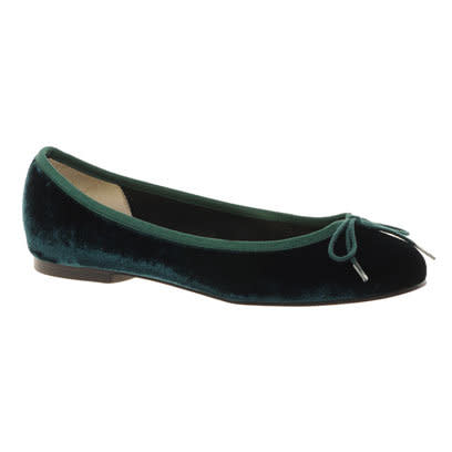 Asos Flats: Bottle Green: Fashion Trend