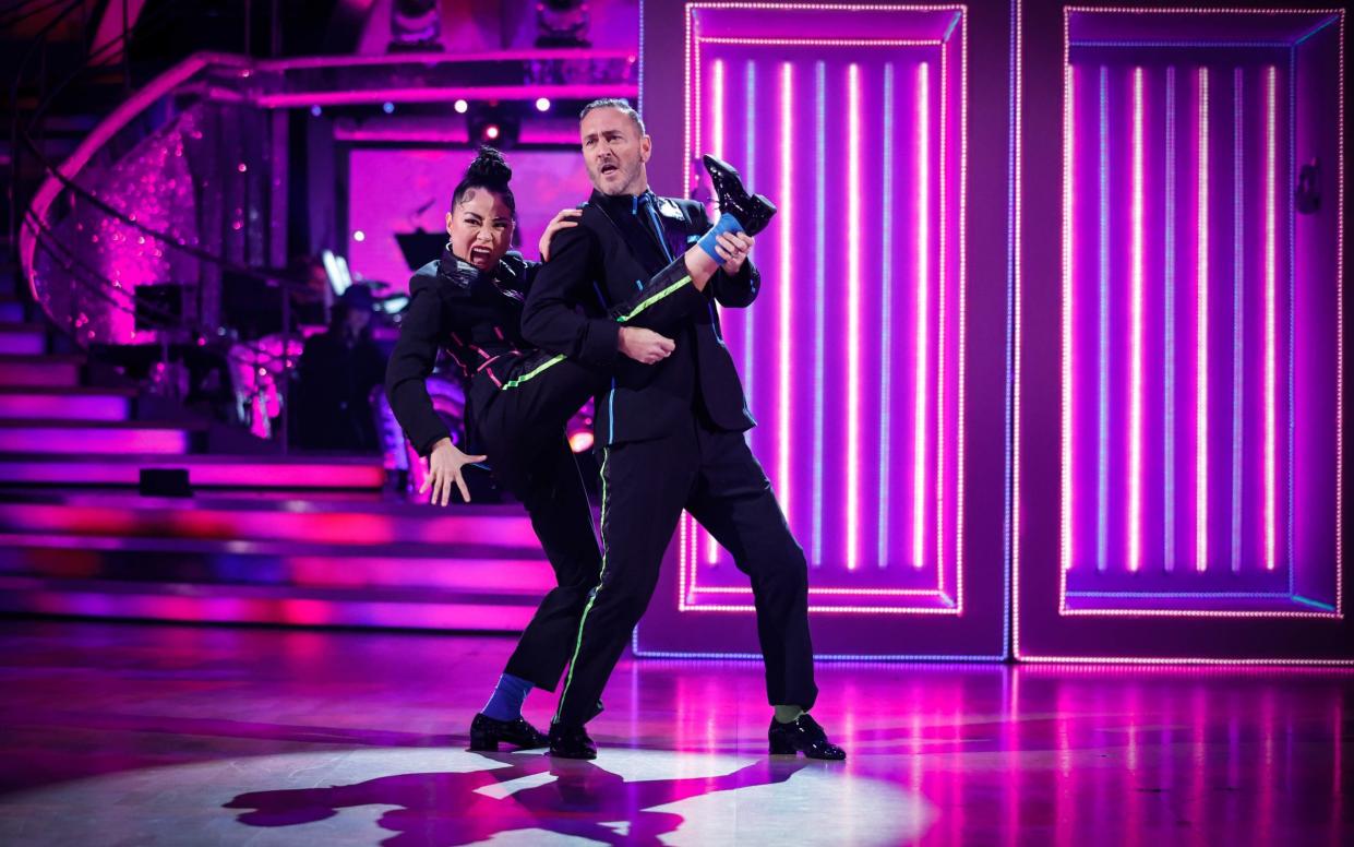 Will Mellor and his partner Nancy Xu incorporated hip-hop flavours and slo-mo moves - Guy Levy/BBC/PA Wire