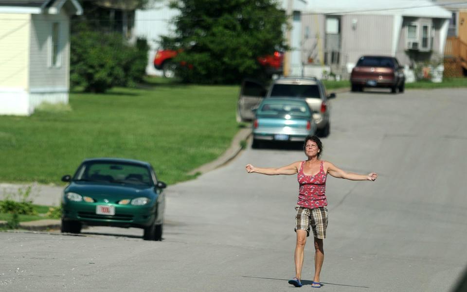 Erin Moran living in a trailer, New Salisbury, Indiana, America  - Credit: Rex Shutterstock