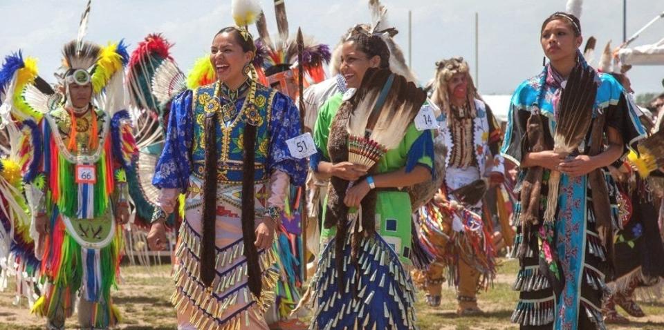 A powwow at Bear Mountain State Park organized by the Redhawk Native American Arts council on July 23, 2023.