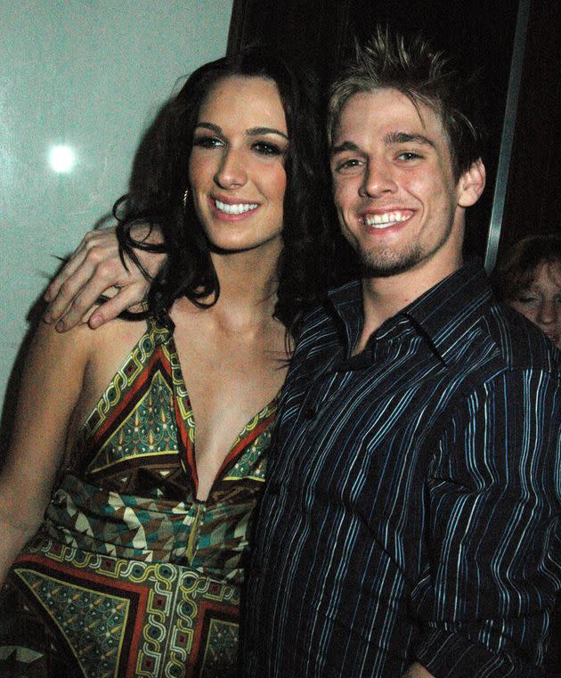 Angel Carter Conrad and Aaron Carter in 2006.