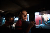 <p>Yara and her brother wait for their father to return with schwarma as an evening treat after a recent conflict ended. (Photograph by Monique Jaques) </p>