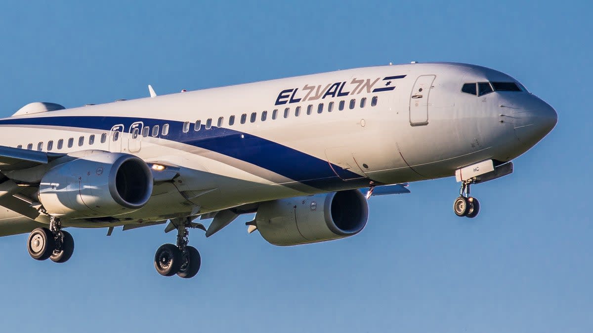 An El Al aeroplane landing in Zurich (Getty Images)