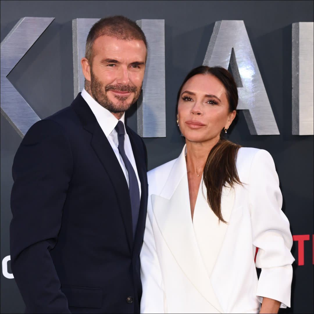  Victoria Beckham and David Beckham attend the Netflix 'Beckham' UK Premiere at The Curzon Mayfair on October 03, 2023 in London, England. 