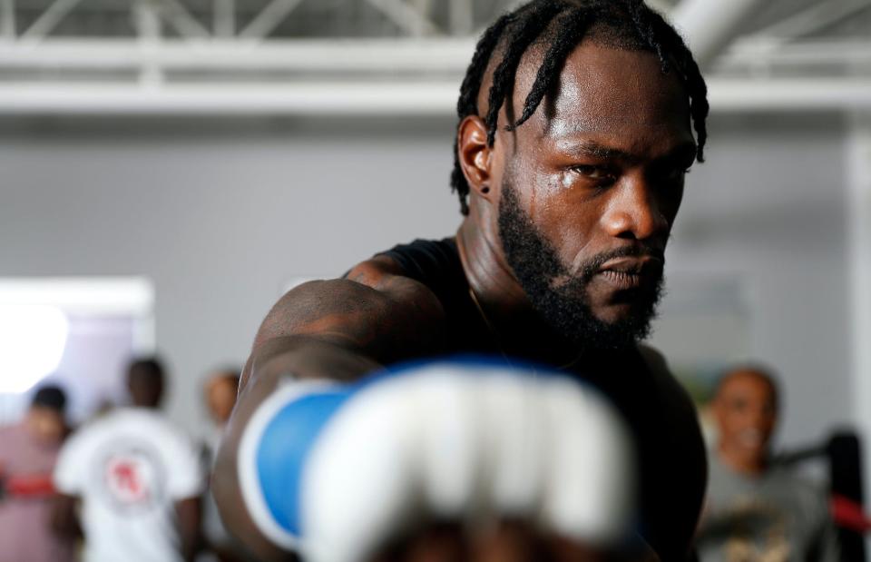 American boxer Deontay Wilder.