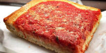 <p>Philadelphia tomato pie didn't make this list because it's bad per se (it's actually pretty tasty), but because it's not really pizza. Unless you consider room-temperature focaccia topped with chunky tomato sauce pizza, you'll be disappointed. At least across the river in New Jersey they add cheese to their version of tomato pie.</p>