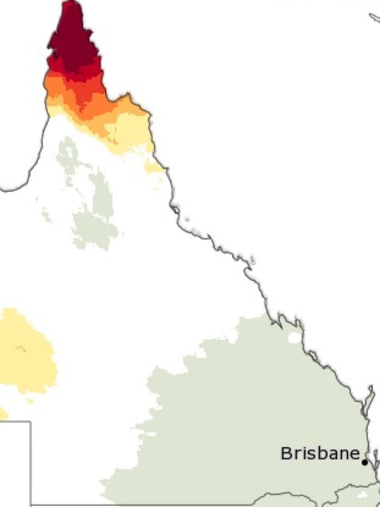 Intense heat domiantes the north of the state as thrunderstorms rip through the southeast. Photo: Bureau of Meteorology