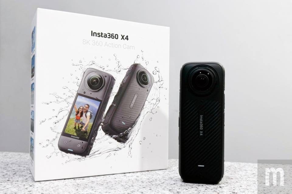 ▲Insta360 X4增加手勢控制拍攝功能，另外也能透過Garmin裝置或Apple Watch同步GPS定位資訊，或是移動速度等資訊，讓拍攝影片可以連動這些數據加入即時地圖或速度表現畫面