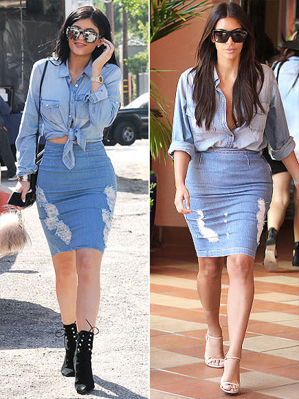 8 Times Kylie Jenner & Kim Kardashian Looked Exactly Alike