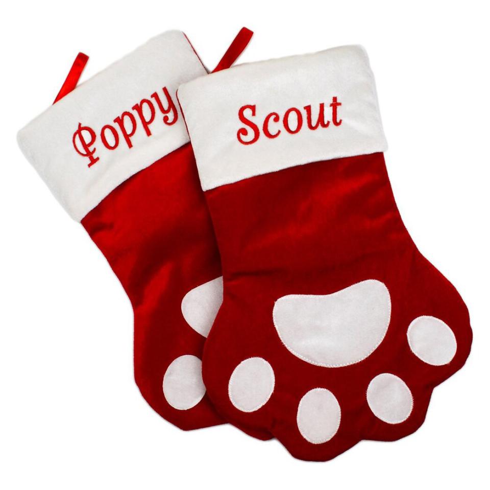 Product photo of a Frisco Paw Holiday Personalized Dog & Cat Stocking