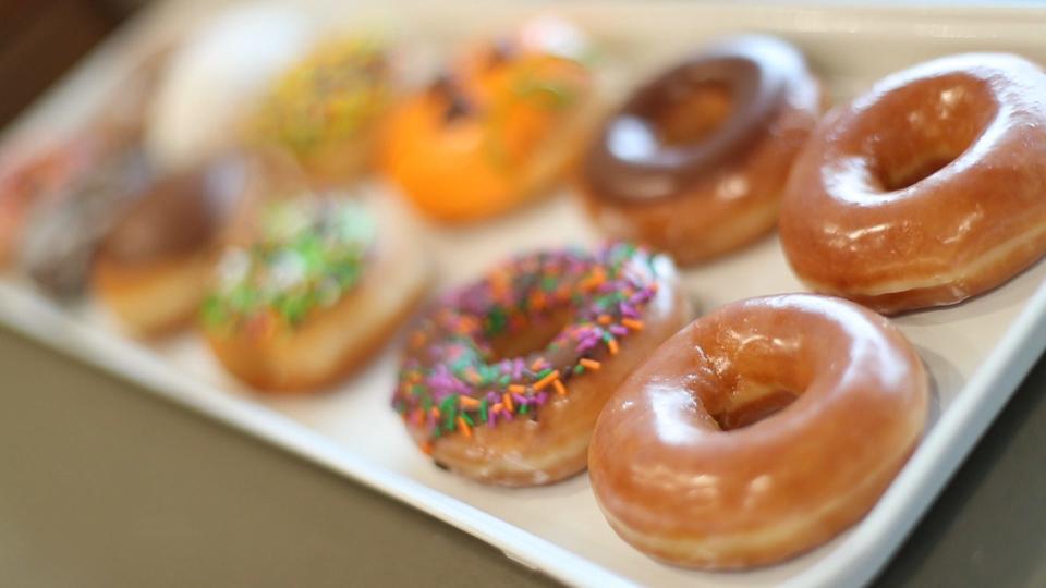 Krispy Kreme is giving away any free doughnut of your choice in shop or drive-thru on Friday.