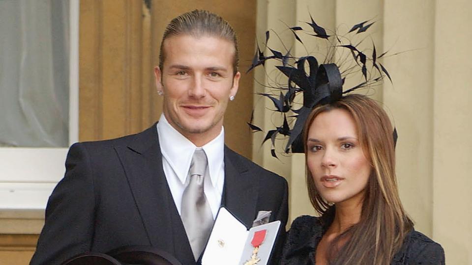 england captain david beckham receives his obe