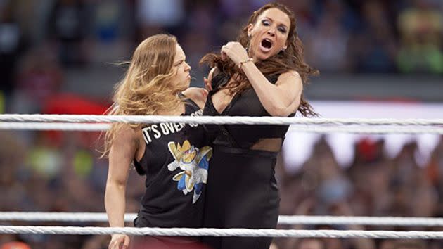 Rousey made an appearance at Wrestlemania 31. Image: AP