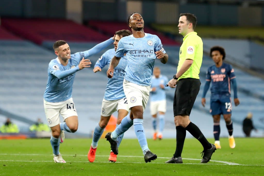Raheem Sterling celebrates his goal (Getty Images)