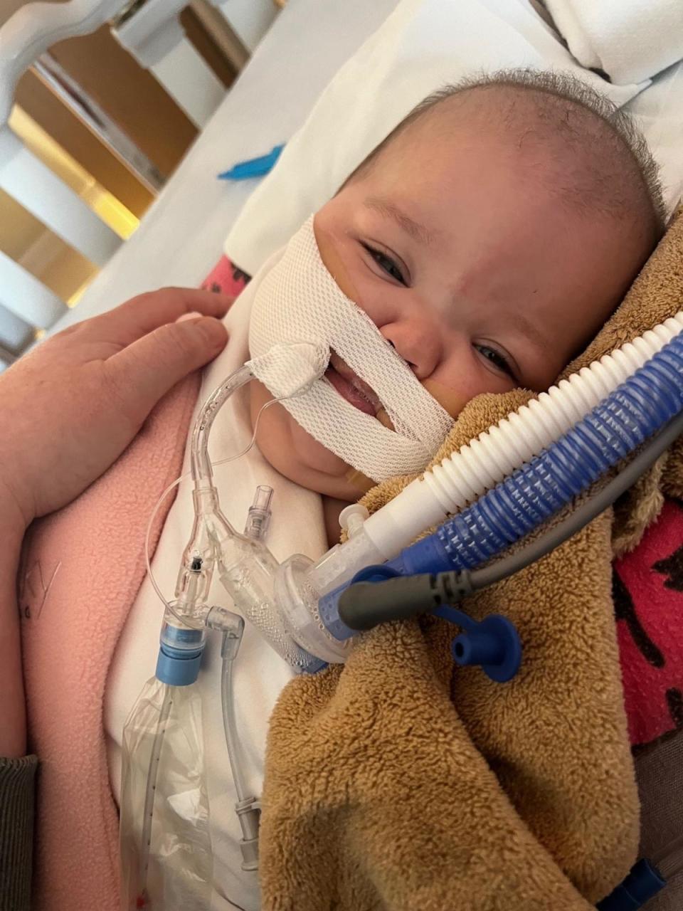 PHOTO: Ella was born at 23 weeks and required treatment in two different neonatal intensive care units, including at Methodist Women's Hospital NICU, where Taylor and Drew Deras both work as NICU nurses. (Taylor Deras)